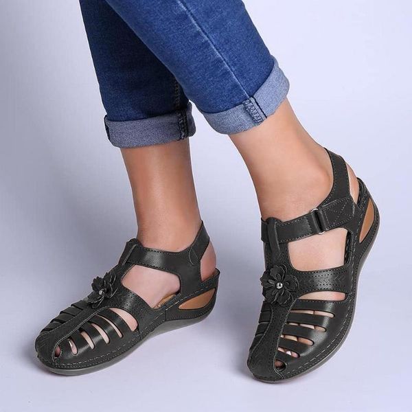 sandals women's wedge embroidered hook loop summer sports flat slippers walking athletic shoes rubber sole leather upper comfort, Black
sandals women's wedge embroidered hook loop summer sports flat slippers walking athletic shoes rubber sole leather upper comfort, Black