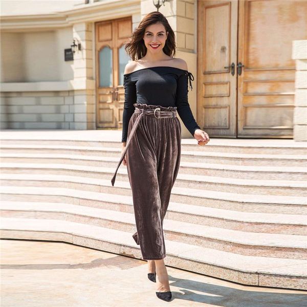 women's pants & capris women corduroy trousers s-xl loose solid fashion causal bottoms elegant femme drawstring wide leg, Black;white
women's pants & capris women corduroy trousers s-xl loose solid fashion causal bottoms elegant femme drawstring wide leg, Black;white