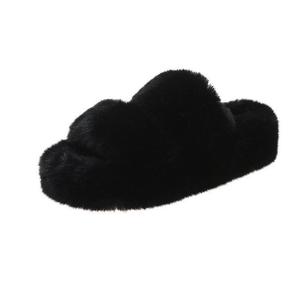 slippers 2021 ladies fashion suede thick-soled home comfortable and warm plush soft sole solid color women's shoes, Black
slippers 2021 ladies fashion suede thick-soled home comfortable and warm plush soft sole solid color women's shoes, Black
