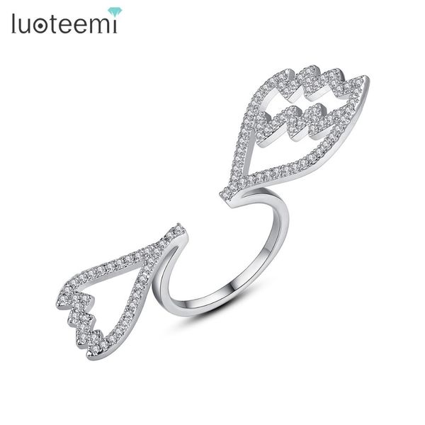 luoteemi exquisite adjustable open ring for women party or dating shiny cz cute wing-shaped unique female anillos christmas gift, Silver
luoteemi exquisite adjustable open ring for women party or dating shiny cz cute wing-shaped unique female anillos christmas gift, Silver