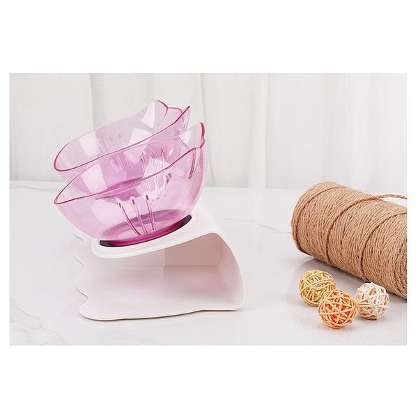 cat bowls & feeders double bowl transparent dog non-slip pet feeder neck guard drinking courtainer for small accessies
cat bowls & feeders double bowl transparent dog non-slip pet feeder neck guard drinking courtainer for small accessies