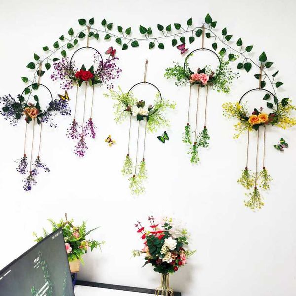 decorative flowers & wreaths 1pc admiralty wall hanging artificial flower plant creative home living room decoration ornaments
decorative flowers & wreaths 1pc admiralty wall hanging artificial flower plant creative home living room decoration ornaments