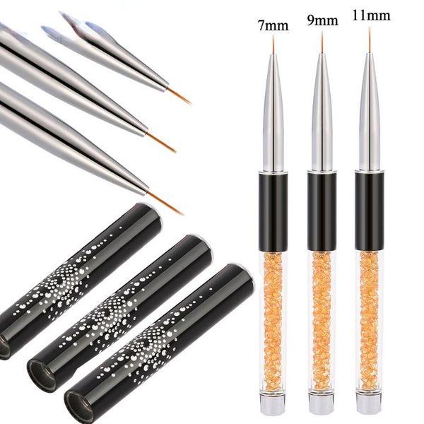 nail brushes 1 pcs crystal handle 7/9/11mm drawing brush liner painting pen gel polish art manicure tools nails, Yellow
nail brushes 1 pcs crystal handle 7/9/11mm drawing brush liner painting pen gel polish art manicure tools nails, Yellow