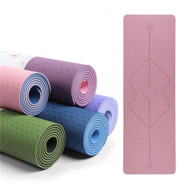 yoga mats tpe double layer two-color mat posture line thickening 6mm widening 61/80cm fitness
yoga mats tpe double layer two-color mat posture line thickening 6mm widening 61/80cm fitness