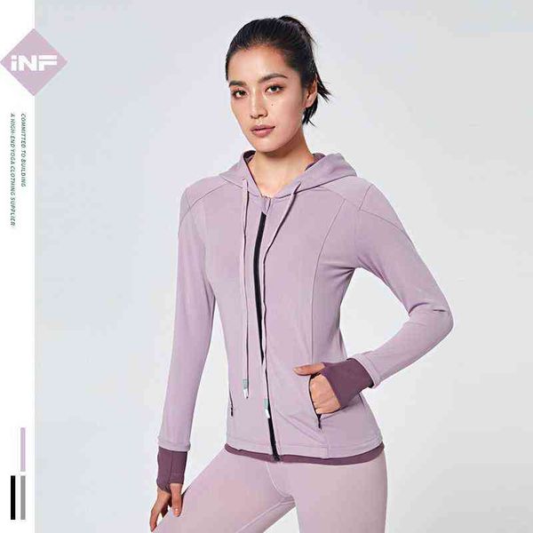 women's jackets slim yoga cloth with girlish stitching, breathable and tight fitting long sleeve running gym sportswear outdoor, White
women's jackets slim yoga cloth with girlish stitching, breathable and tight fitting long sleeve running gym sportswear outdoor, White