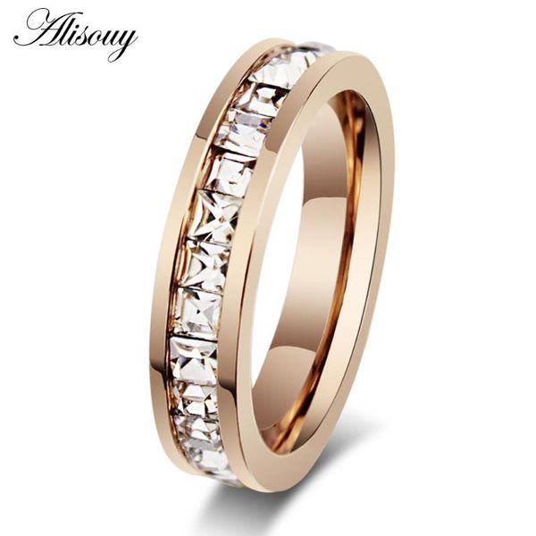 wedding rings alisouy titanium steel princess cut cz ring bands rose gold filled crystal women' size 5-10 simple finger, Slivery;golden
wedding rings alisouy titanium steel princess cut cz ring bands rose gold filled crystal women' size 5-10 simple finger, Slivery;golden