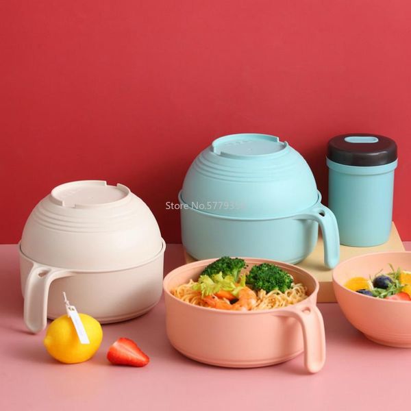 japanese style instant noodle bowl with lid household single tableware set student lunch box bowls
japanese style instant noodle bowl with lid household single tableware set student lunch box bowls