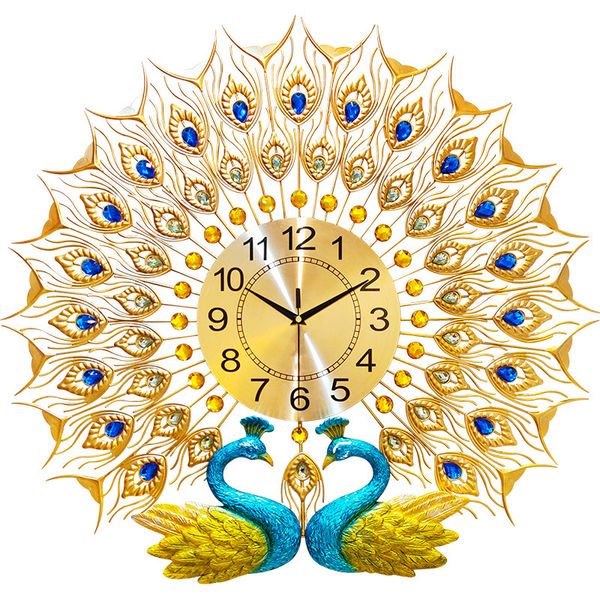 double peacock wall clock 3d big wall watch home decor digital clock wall modern design living room bedroom silent clocks
double peacock wall clock 3d big wall watch home decor digital clock wall modern design living room bedroom silent clocks