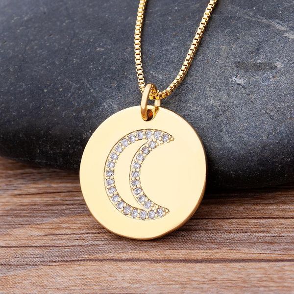 pendant necklaces fashion design 14 styles round moon shape copper chain necklace for women girls birthday jewelry party friend gifts, Silver
pendant necklaces fashion design 14 styles round moon shape copper chain necklace for women girls birthday jewelry party friend gifts, Silver