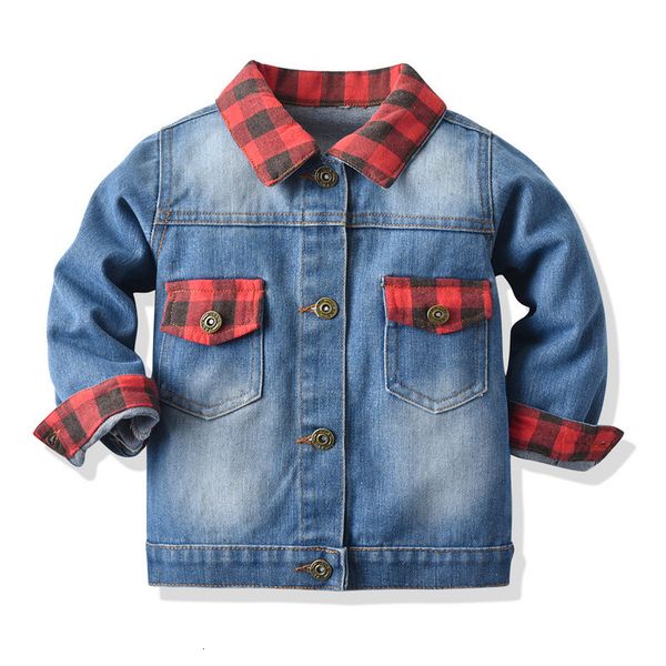 spring and autumn children's jeans single item boys' long sleeve color matching lapel make old denim jacket batch, Blue;gray
spring and autumn children's jeans single item boys' long sleeve color matching lapel make old denim jacket batch, Blue;gray