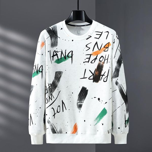 men's hoodies & sweatshirts plus size 10xl-xl 2021 autumn splicing sweatshirt color block round neck trend youth loose pullover men, Black
men's hoodies & sweatshirts plus size 10xl-xl 2021 autumn splicing sweatshirt color block round neck trend youth loose pullover men, Black