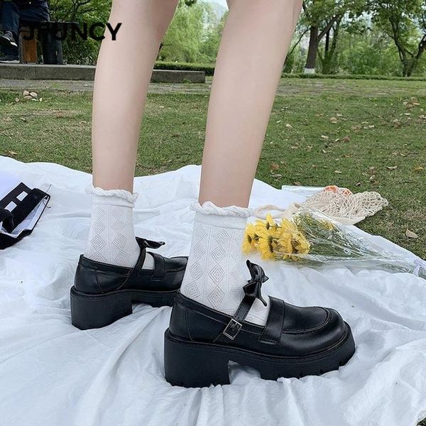dress shoes jfuncy women's shoe round head thick bottom high heels lolita footwear korean trend bow mary jane party women pumps, Black
dress shoes jfuncy women's shoe round head thick bottom high heels lolita footwear korean trend bow mary jane party women pumps, Black
