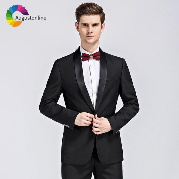 men's suits & blazers shawl lapel black business men for wedding blazer slim fit formal tailor made tuxedo evening party prom man 2 pie, White;black
men's suits & blazers shawl lapel black business men for wedding blazer slim fit formal tailor made tuxedo evening party prom man 2 pie, White;black