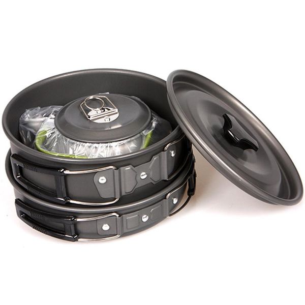 camp kitchen 3pc camping hiking picnic cookware cooking pot teapot aluminum utensils set ourdoor stainless steel equipment
camp kitchen 3pc camping hiking picnic cookware cooking pot teapot aluminum utensils set ourdoor stainless steel equipment