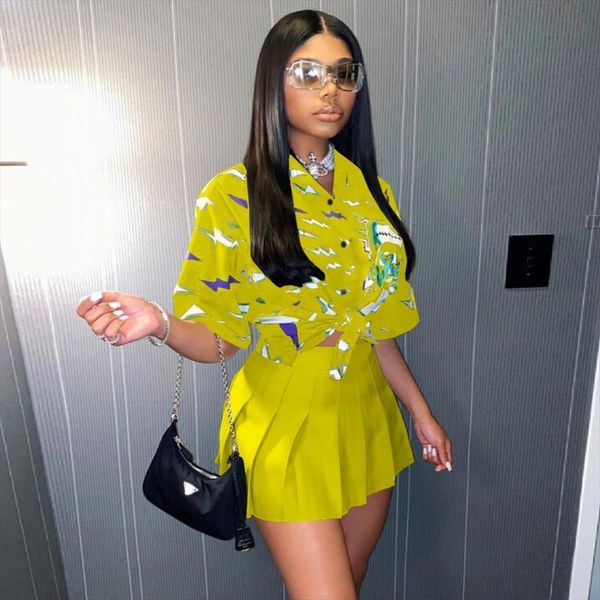 summer matching skirt sets fashion womens tracksuits temperament exotic print y2k short sleeve shirt female high waist slim suit, Gray
summer matching skirt sets fashion womens tracksuits temperament exotic print y2k short sleeve shirt female high waist slim suit, Gray