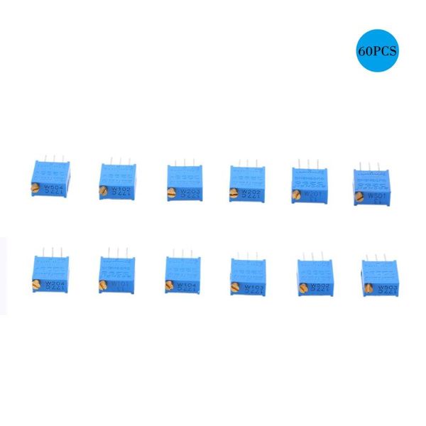 smart home control 60pcs potentiometer assorted kit variable resistor resistive 3296w 12value
smart home control 60pcs potentiometer assorted kit variable resistor resistive 3296w 12value