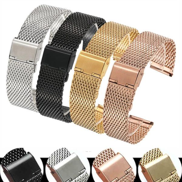 watch bands stainless steel milanese mesh band 18/20/22/24mm width folding clasp strap fashion women men sport watches belt, Black;brown
watch bands stainless steel milanese mesh band 18/20/22/24mm width folding clasp strap fashion women men sport watches belt, Black;brown