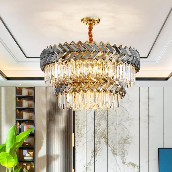 chandeliers modern living room chandelier for the kitchen gold led light fixture double layer smoke gray crystal luxury hanging lamp
chandeliers modern living room chandelier for the kitchen gold led light fixture double layer smoke gray crystal luxury hanging lamp