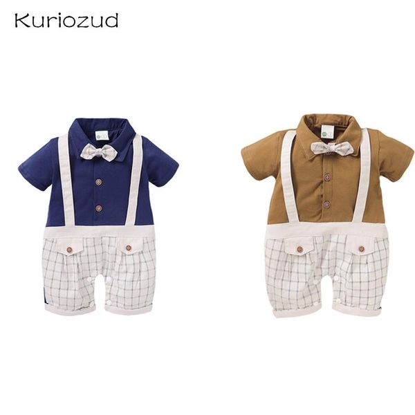 children summer boys 0-18m plaid short sleeved vest gentleman romper jumpsuit tie jumpsuits, Blue
children summer boys 0-18m plaid short sleeved vest gentleman romper jumpsuit tie jumpsuits, Blue