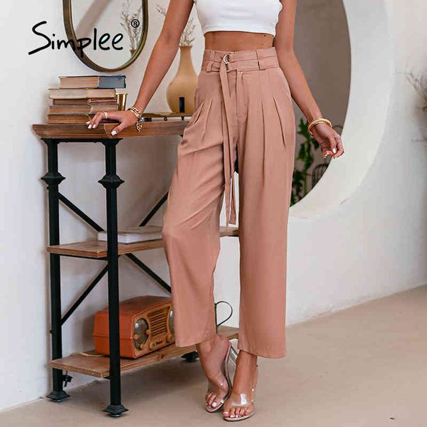 office lady fashion draped trousers spring neutral style sash high waist pants women casual street wear bottoms 210414, Black;white
office lady fashion draped trousers spring neutral style sash high waist pants women casual street wear bottoms 210414, Black;white