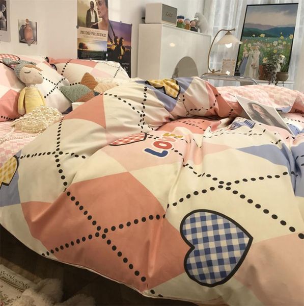 bedding sets cute sweet heart love geometric set teen girl,cotton twin full home textile bed sheet pillow case duvet cover
bedding sets cute sweet heart love geometric set teen girl,cotton twin full home textile bed sheet pillow case duvet cover