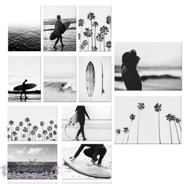 paintings nordic black white beach landscape canvas painting palm tree surf man whale poster wall art picture for living room home decor
paintings nordic black white beach landscape canvas painting palm tree surf man whale poster wall art picture for living room home decor