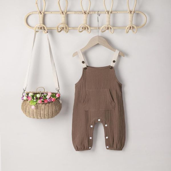 trousers design jumpsuit loose kitted fall summer romper infant baby boys girls knitted solid sleeveless sling button, Blue
trousers design jumpsuit loose kitted fall summer romper infant baby boys girls knitted solid sleeveless sling button, Blue