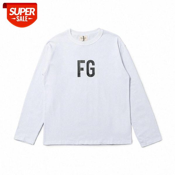 european and american high street trendy t-shirt fear of god hip-hop letter printing round neck long-sleeved for men women #8o3n, White;black
european and american high street trendy t-shirt fear of god hip-hop letter printing round neck long-sleeved for men women #8o3n, White;black