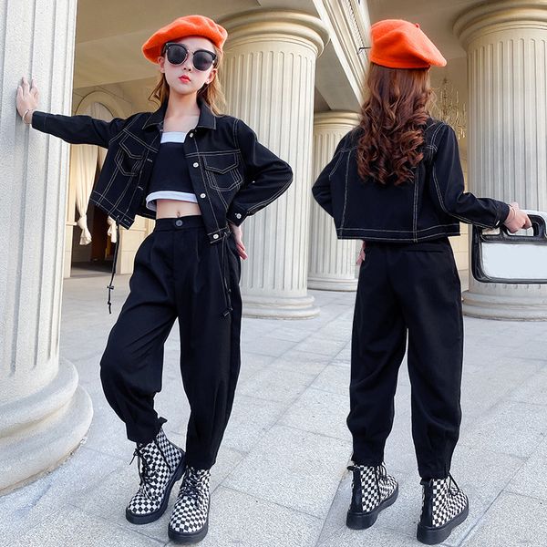 girls suit 2022 new autumn kids clothes korean childrens clothes long sleeve casual cardigan jacket+ jeans 2pcs sets 3-14y, White
girls suit 2022 new autumn kids clothes korean childrens clothes long sleeve casual cardigan jacket+ jeans 2pcs sets 3-14y, White