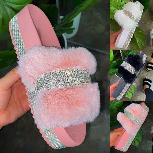 slippers summer plush fashion open toe solid color women's sandals slippres sequins outdoor casual shoes beach plus size, Black
slippers summer plush fashion open toe solid color women's sandals slippres sequins outdoor casual shoes beach plus size, Black
