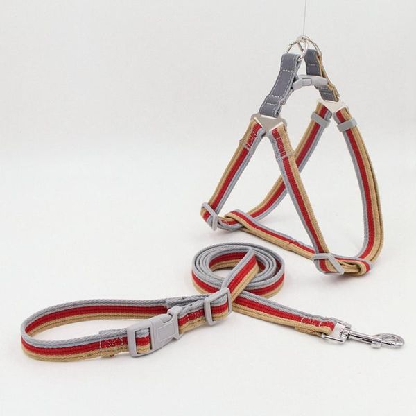 dog collars & leashes pet harness and leash set striped polyester blends vest for outdoor walking running accessories
dog collars & leashes pet harness and leash set striped polyester blends vest for outdoor walking running accessories