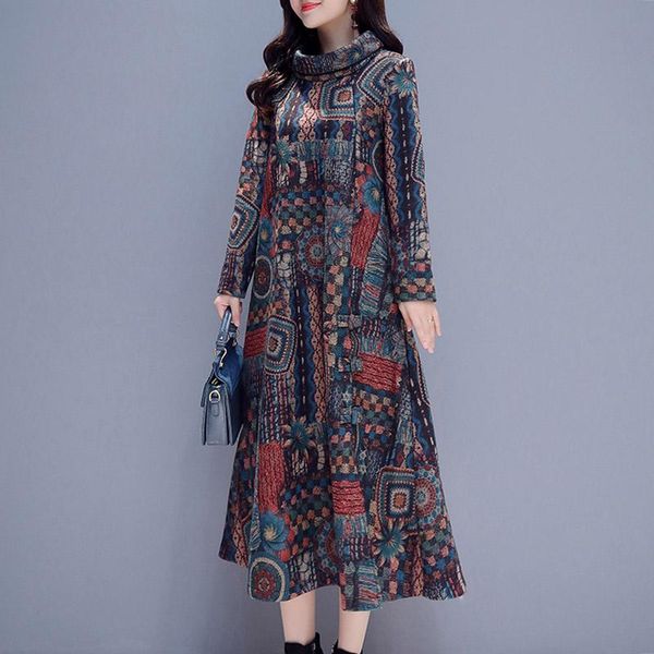 casual dresses autumn winter loose plus size dress office lady striped patchwork long turtleneck sleeve a-line maxi, Black;gray
casual dresses autumn winter loose plus size dress office lady striped patchwork long turtleneck sleeve a-line maxi, Black;gray