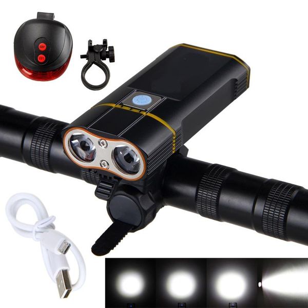 rechargeable bike front 8000lm bycicle light headlight bicycle cycling accessories with rear tail lights
rechargeable bike front 8000lm bycicle light headlight bicycle cycling accessories with rear tail lights