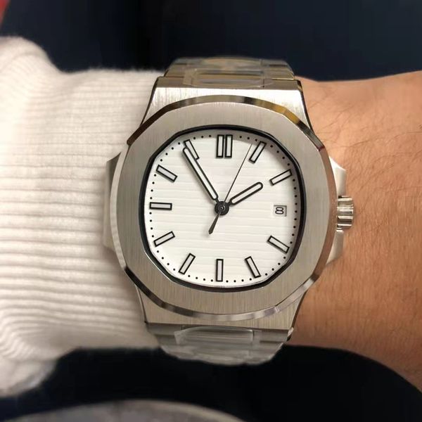 u1 5711 luxury men's watch nautilus 40mm sapphire white dial 50m waterproof 316 stainless steel back transparent, Slivery;brown
u1 5711 luxury men's watch nautilus 40mm sapphire white dial 50m waterproof 316 stainless steel back transparent, Slivery;brown
