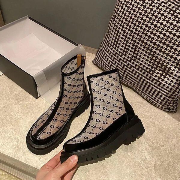 summer women fashion platform thick sole increased boots female net red wild hollow mesh breathable short, Black
summer women fashion platform thick sole increased boots female net red wild hollow mesh breathable short, Black