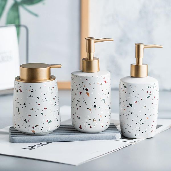 bath accessory set ceramic hand sanitizer bottle bathroom dispenser terrazzo pattern shower gel shampoo toilet lotion
bath accessory set ceramic hand sanitizer bottle bathroom dispenser terrazzo pattern shower gel shampoo toilet lotion