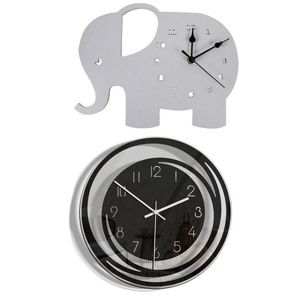 wall clocks 2 pcs clock: 1 minimalist nordic style clock & elephant shaped wooden needle wall-clock
wall clocks 2 pcs clock: 1 minimalist nordic style clock & elephant shaped wooden needle wall-clock