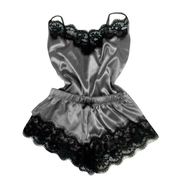40 sleeveless women sleepwear cute cami and shorts pijama mujer algodon veran womens satin set black lace v, Black;red
40 sleeveless women sleepwear cute cami and shorts pijama mujer algodon veran womens satin set black lace v, Black;red