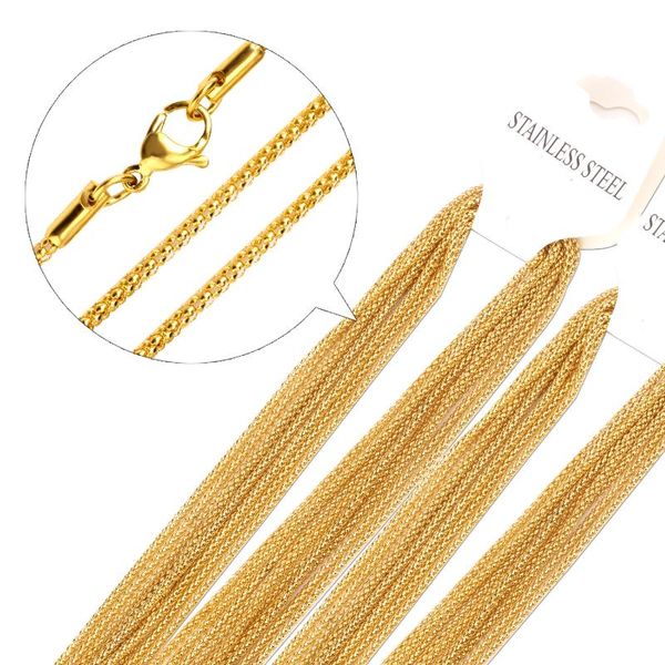 chains wholesale 10pcs/lot stainless steel rope chain necklace 2mm width,gold/silver plating chains,quality
chains wholesale 10pcs/lot stainless steel rope chain necklace 2mm width,gold/silver plating chains,quality