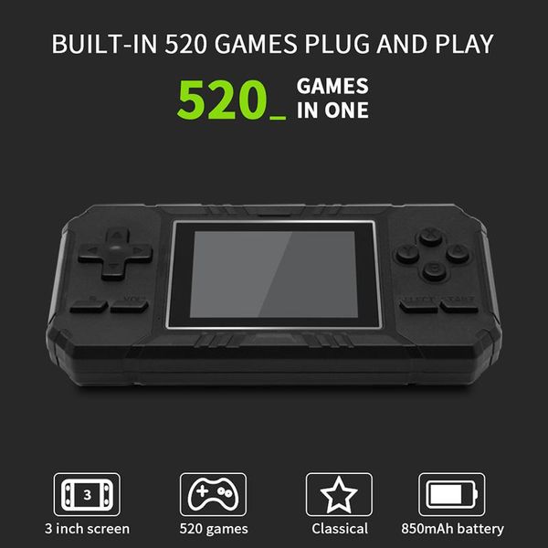portable game players 3 inch handheld retro consoles 520 in 1 video console 8 bit gamepads doubles
portable game players 3 inch handheld retro consoles 520 in 1 video console 8 bit gamepads doubles