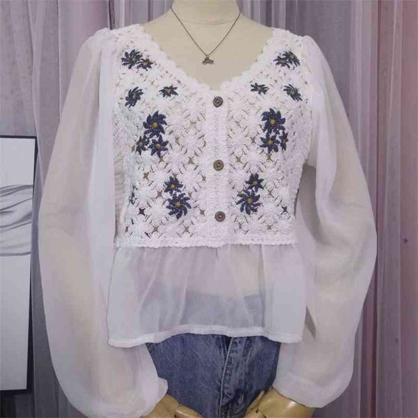 autumn women's v neck chiffon long sleeves patchwork hollow out embroidery flower shirts ladies shirt blouse a4027 210519, White
autumn women's v neck chiffon long sleeves patchwork hollow out embroidery flower shirts ladies shirt blouse a4027 210519, White