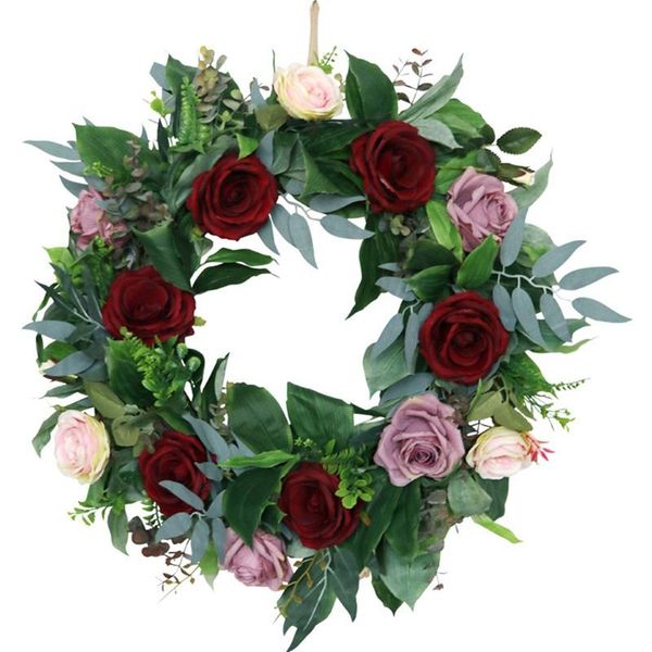 novelty items artificial rose flower wreath summer for front door wall window idyllic outdoor wedding party home decoration
novelty items artificial rose flower wreath summer for front door wall window idyllic outdoor wedding party home decoration