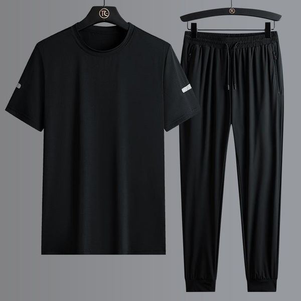men's tracksuits summer 2 piece set pullover t-shirt and pants men clothing track suit sweatpants sport quick drying sweat o-neck, Gray
men's tracksuits summer 2 piece set pullover t-shirt and pants men clothing track suit sweatpants sport quick drying sweat o-neck, Gray