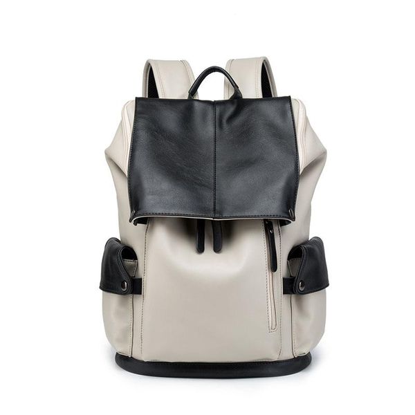 backpack fashion men's trendy personality pu leather trend large capacity casual computer bag
backpack fashion men's trendy personality pu leather trend large capacity casual computer bag