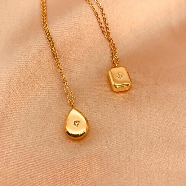 pendant necklaces stainless steel octagonal star necklace crystal clavicle chain men's and women's jewelry guard, Silver
pendant necklaces stainless steel octagonal star necklace crystal clavicle chain men's and women's jewelry guard, Silver