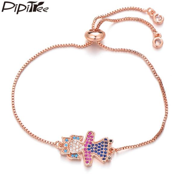 charm bracelets pipitree multicolor cubic zirconia figure bow girl bracelet gift family jewelry trendy for women girls, Golden;silver
charm bracelets pipitree multicolor cubic zirconia figure bow girl bracelet gift family jewelry trendy for women girls, Golden;silver