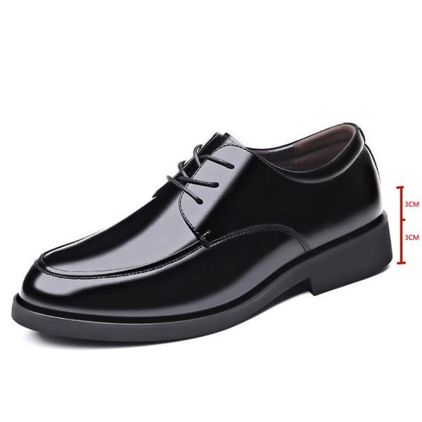 dress shoes 6cm increased men business formal italian hidden heel mens derby wear male wedding oxfords, Black
dress shoes 6cm increased men business formal italian hidden heel mens derby wear male wedding oxfords, Black