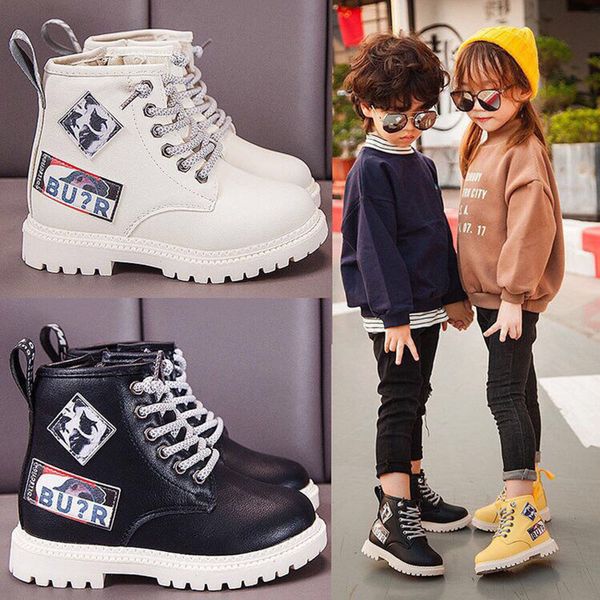 children boots spring autumn winter boy girl soft waterproof non-slip warm velvet pu leather kids casual shoes martin boots, Black;red
children boots spring autumn winter boy girl soft waterproof non-slip warm velvet pu leather kids casual shoes martin boots, Black;red