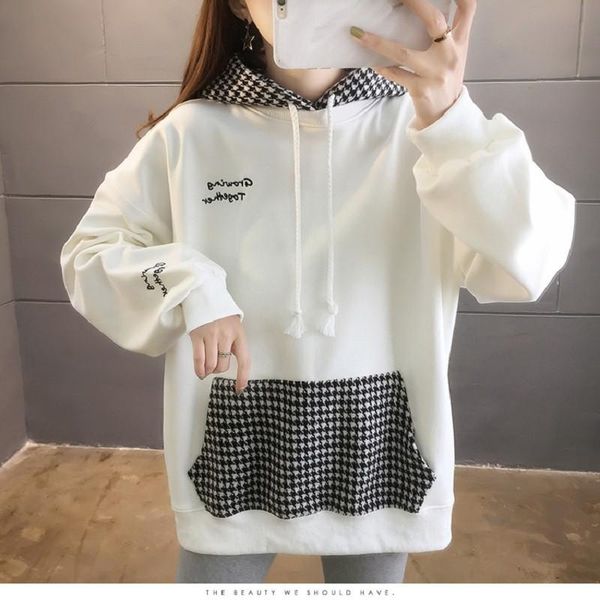 autumn and winter warm thick loose oversized plaid hooded sportswear for women women's hoodies & sweatshirts, Black
autumn and winter warm thick loose oversized plaid hooded sportswear for women women's hoodies & sweatshirts, Black