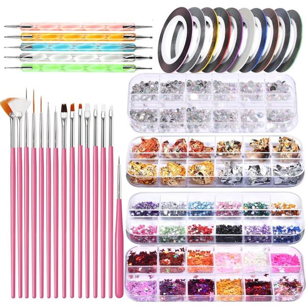nail art kits brush set all for manicure painting dotting pen gel polish varnishes tools kit decorations
nail art kits brush set all for manicure painting dotting pen gel polish varnishes tools kit decorations